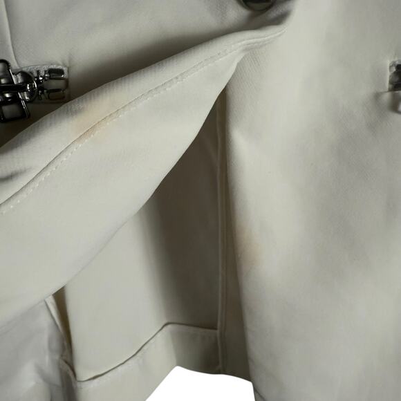 Veronica Beard White Scuba Zip Pocket Dickey Office Travel Blazer Jacket Size 6 - Picture 9 of 16